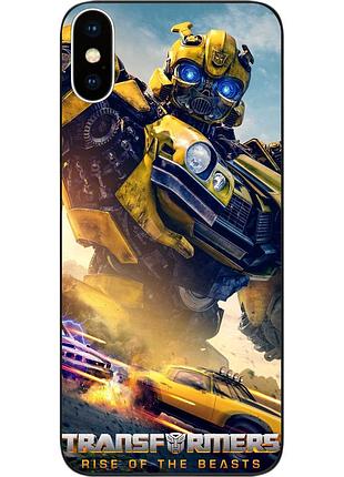 Силиконовый чехол epik для iphone x с картинкой бамблби трансформеры
