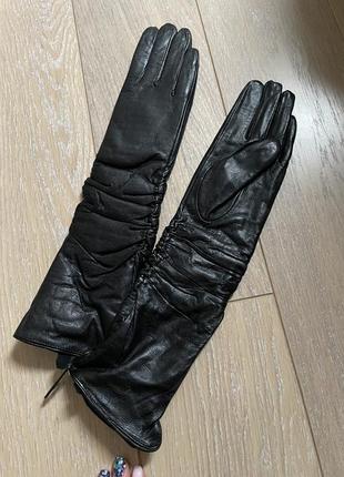 Стильные перчатки ( кожа , италия )3 фото