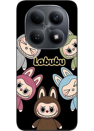 Чохол силіконовий epik для xiaomi redmi note 15 4g / 5g з принтом labubu команда