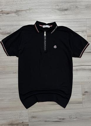 Преміальна футболка поло монклер moncler maglia polo, факт l, оригінал