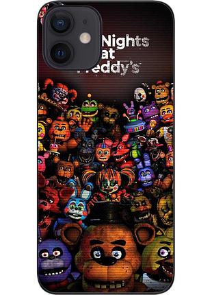 Силиконовый чехол epik для iphone 12 mini с картинкой фредди и друзья