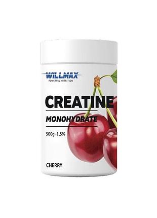 Креатин willmax creatine monohydrate, 500 грамм - вишня