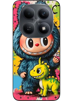 Силиконовый чехол epik для xiaomi redmi note 15 4g / 5g с рисунком лабубу дино