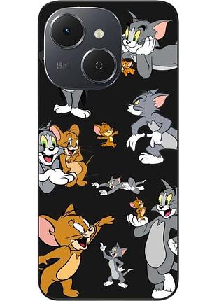 Чехол силиконовый epik для tecno spark 40c (km4k) с принтом дружба том и джерри