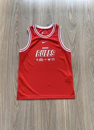 Детская спортивная майка с принтом nike chicago bulls nba