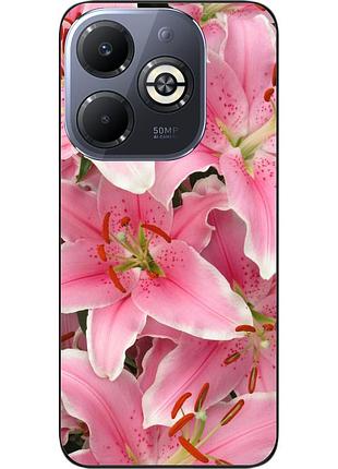 Силіконовий чохол epik для infinix smart 8 plus (x6526) з картинкою лілії