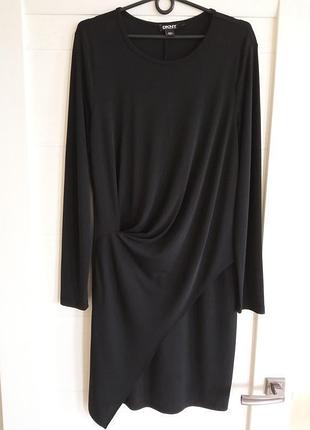 Платье с драпировкой dkny 7