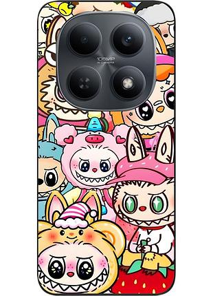 Чохол силіконовий epik для xiaomi redmi note 15 4g / 5g з зображенням labubu натовп