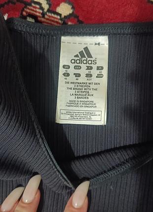 Майка топ adidas синего цвета 3
