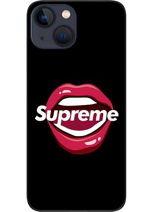 Силиконовый чехол epik для iphone 13 mini с картинкой губы