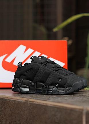 Nike air more uptempo low black 5