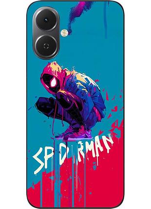 Силиконовый чехол epik для tecno spark go 2 (km4) с принтом неоновый майлз