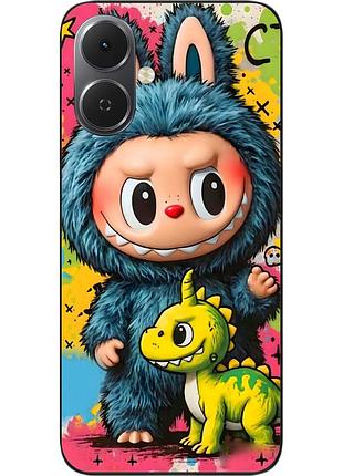 Силиконовый чехол epik для tecno spark go 2 (km4) с рисунком лабубу дино