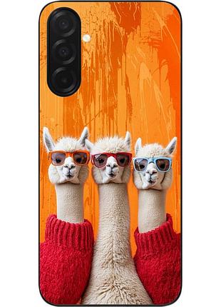 Силиконовый чехол epik для samsung galaxy a37 с принтом стильные ламы