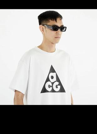 Футболка, nike acg men's short sleeve t-shirt summit white