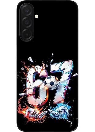 Силиконовый чехол epik для samsung galaxy a57 с принтом огненный 67 football