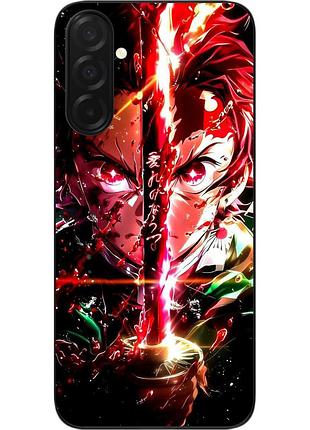 Силиконовый чехол epik для samsung galaxy a37 с принтом demon slayer самурай стихии