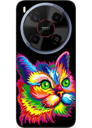Силиконовый чехол epik для zte nubia v70 max с принтом яркий кот