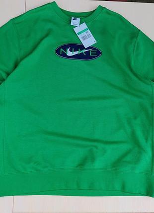 Світшот nike sportswear retro green xl (fz4728-399) новий