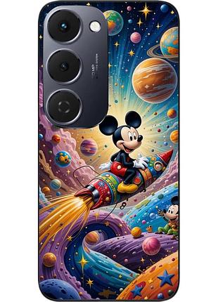 Чехол силиконовый epik для tecno spark 40 pro plus (km7) с изображением космическое приключение микки мауса