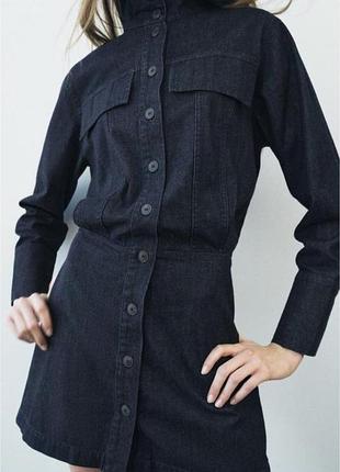Джинсова сукня zara 5