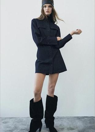 Джинсова сукня zara 7