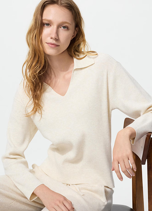 Джемпер с воротничком поло uniqlo (480414)