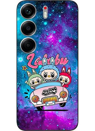 Силиконовый чехол epik для tecno camon 40 (cm5) с принтом labubu космос