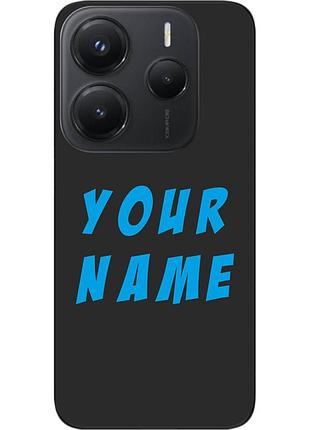 Именной чехол epik для xiaomi redmi note 14 4g бампер с именем печать на чехле