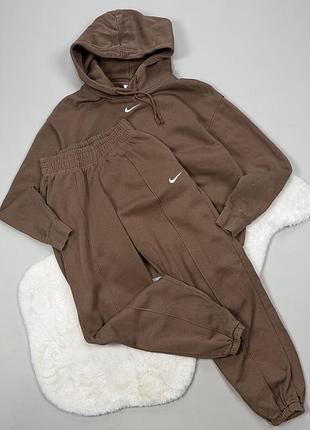 Nike костюм коричневий жіночий худі штани розмір xs