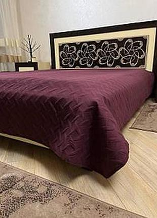Покривало теп vintage з наволочками 50*70, євро розмір 220*240 бордовий