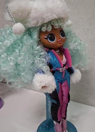 Лялька  лол колекційна лялька лол омг winter chill icy gurl з підставкою 4