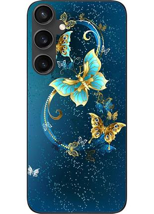 Силиконовый чехол epik для samsung galaxy s23 fe с картинкой бабочки