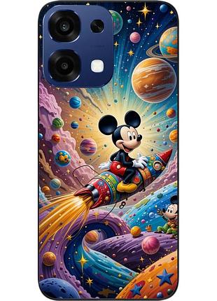 Чехол силиконовый epik для oppo a6 pro с изображением космическое приключение микки мауса