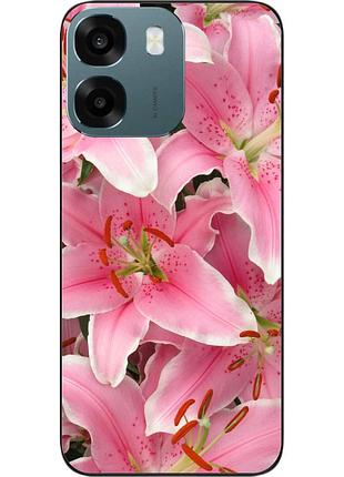 Силіконовий чохол epik для oppo a6 з принтом лілії