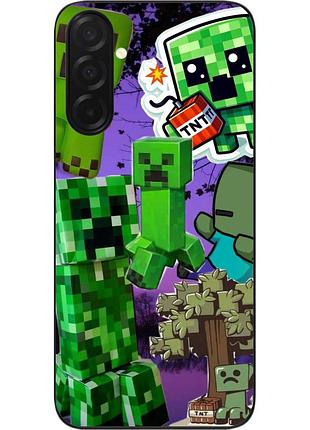 Чехол силиконовый epik для samsung galaxy a57 с принтом minecraft зеленая угроза