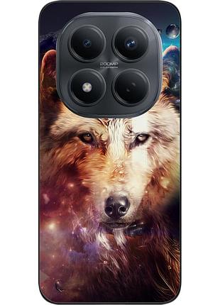 Силиконовый чехол epik для xiaomi redmi note 15 pro 4g с принтом космический волк
