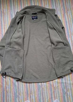 Berghaus плотная хаки мужская кофта/флиска/зипка.размер л 6