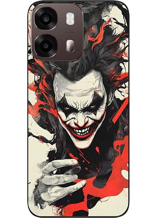 Силиконовый чехол epik для oppo a6s с принтом джокер безумная улыбка