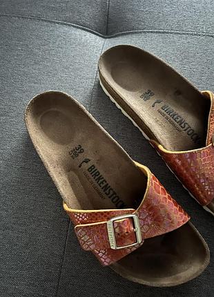 Оранжеві капці birkenstock 8