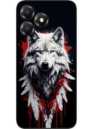 Чохол силіконовий epik для zte blade a36 з принтом білий мисливець