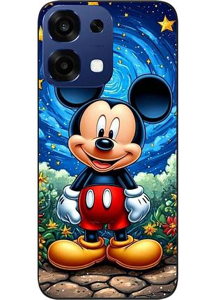 Чехол силиконовый epik для oppo a6 pro с изображением микки маус под звездным небом