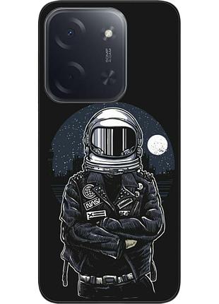 Силиконовый чехол бампер epik для xiaomi poco c85 с картинкой космонавт и луна