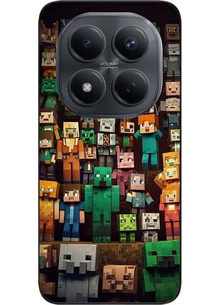 Чохол силіконовий epik для xiaomi redmi note 15 pro 4g з принтом minecraft світ блоків