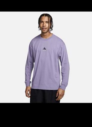 Лонгслів, nike acg "lungs" long-sleeve t- shirt violet