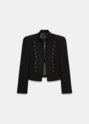 Блейзер жіночий чорний трендовий zara new