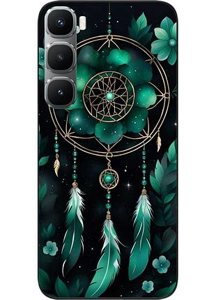 Силиконовый чехол бампер epik для infinix hot 60 pro plus (x6886) с картинкой изумрудный ловец снов