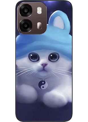 Бампер силіконовий чохол epik для oppo a6s з принтом cat