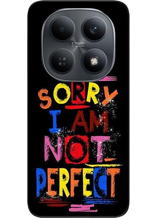 Чехол силиконовый epik для xiaomi redmi note 15 4g / 5g с изображением с надписью sorry i’m not perfect