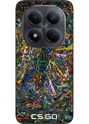 Силіконовий чохол epik для xiaomi redmi note 15 pro 5g з малюнком cs go guns